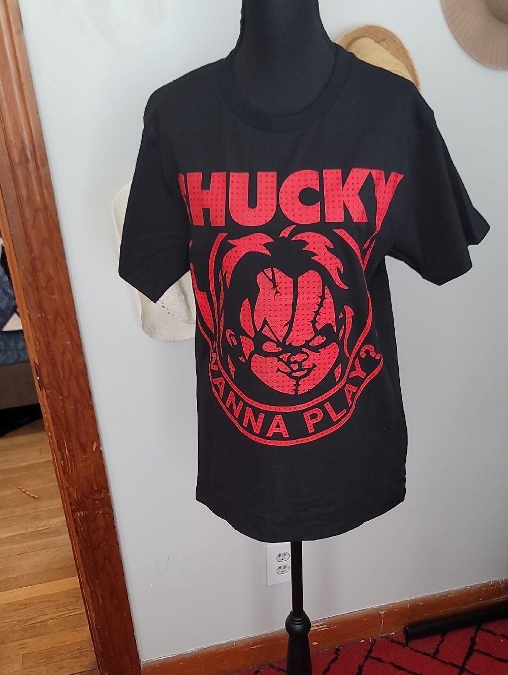 Reason Universal Rhinestone Chucky T Shirt NWT